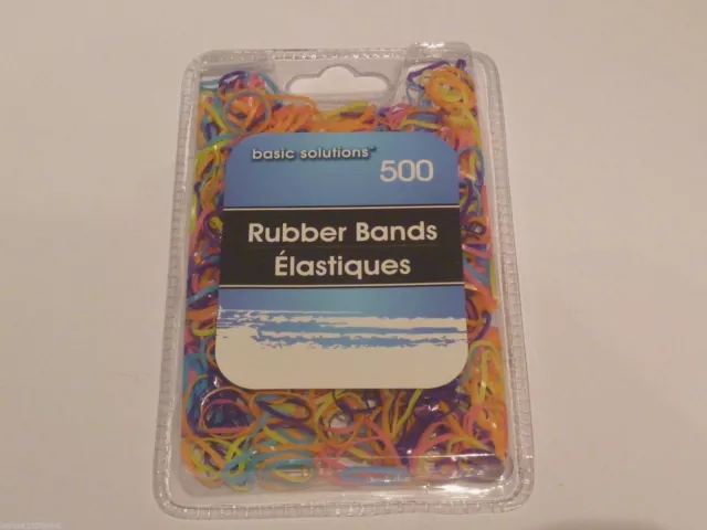 500 Pcs. New Elastic Bands OOAK Hair Redo Friend Bracelets - Bold Multi Color