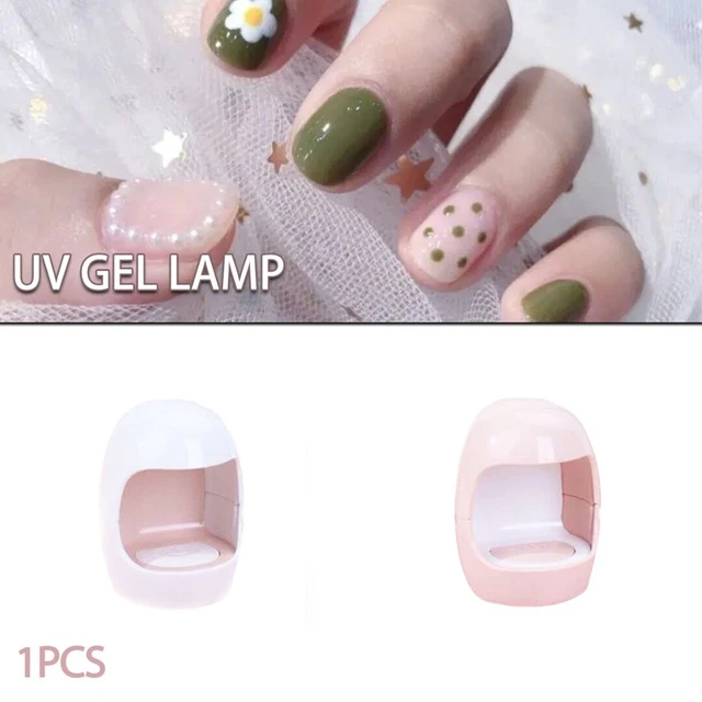 Mini lámpara LED para uñas en forma de huevo potable puntas de uñas luz arte de uñas herramienta secadora de gel.