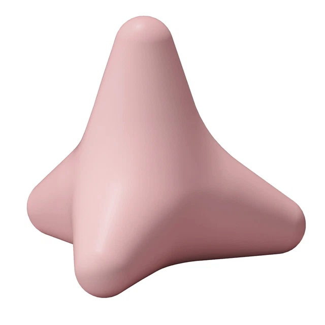 (Pink)Airshi Four Corner Massager Silicone Neck Plantar Massage Tool Relax Back