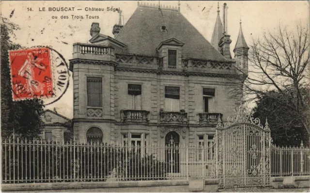 CPA LE BOUSCAT-Chateau Ségal ou des Trois Tours (28175)
