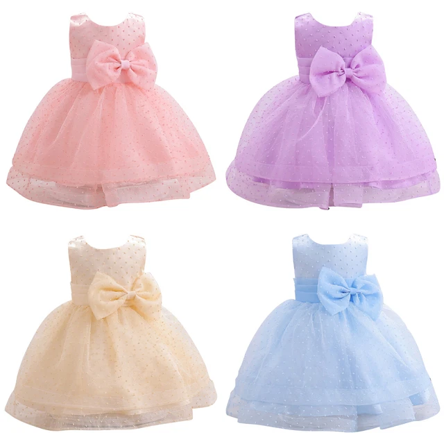 Infant Baby Girls Dress Wedding Party Baptism Christening Gown Princess Dresses