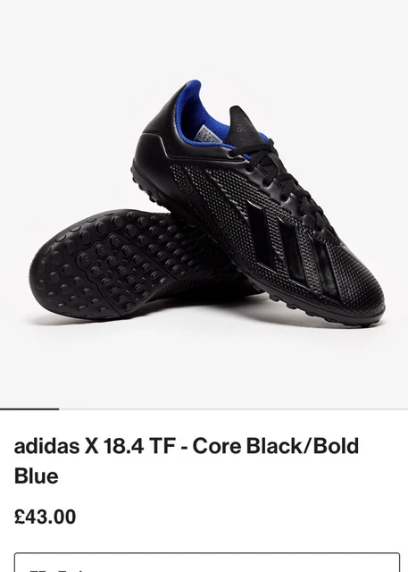 ADIDAS X 18.4 Tf M G28979 football shoes black blue Size UK 10 10.00 PicClick UK