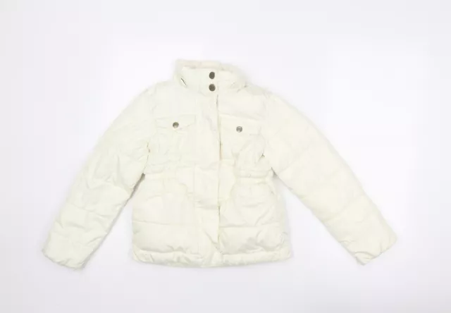 Chaqueta acolchada marfil Gap para niñas talla 8-9 años cremallera