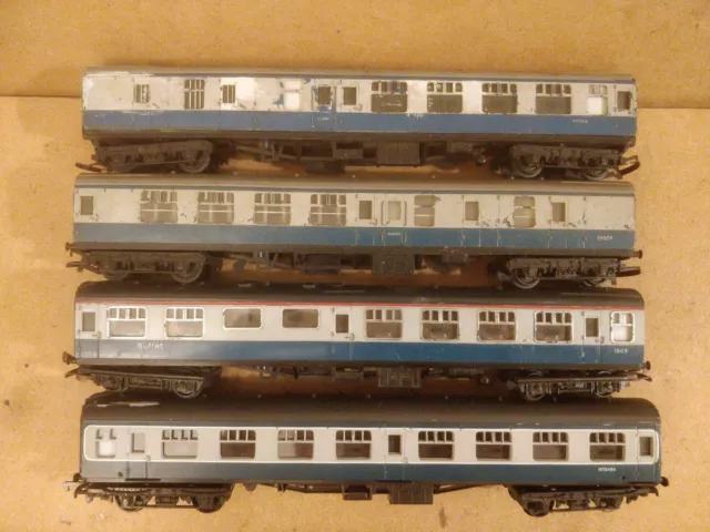 4 Inter-City Mk1 Coaches for Hornby OO Gauge Train Set