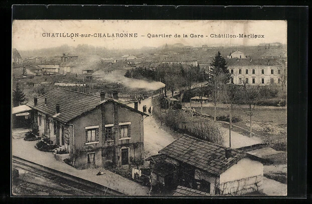 Carte Postale Ancienne CPA AK DUNIERES - Le Quartier De La Gare (586150)