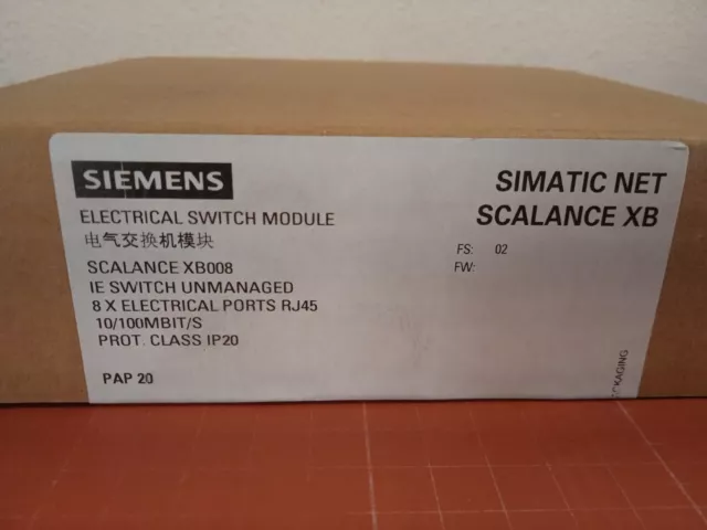 Siemens 6GK5008-0BA10-1AB2 SCALANCE Ethernet Switch _0.3_6