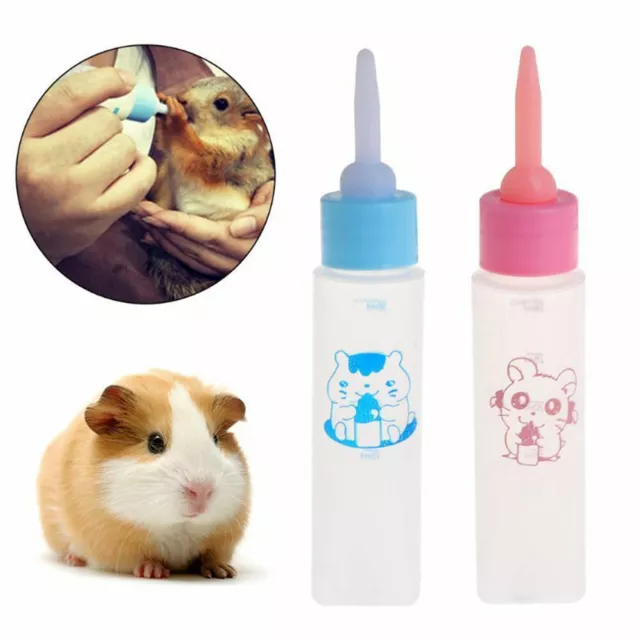 Pet Milk Bottle 30ml Silicone Nipple Small Animal Feeding Hamster Cat Dogs .Q1