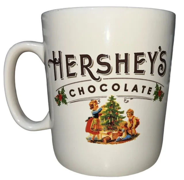 Hershey's Chocolate Christmas Oversize Jumbo Coffee Mug Cup Chocolate Milk Color