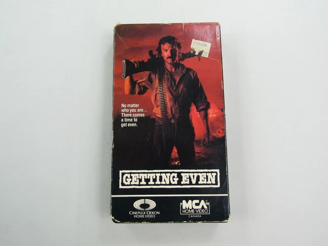 VTG GETTING EVEN VHS MCA Home Video Edward Albert Action R Cineplex ...