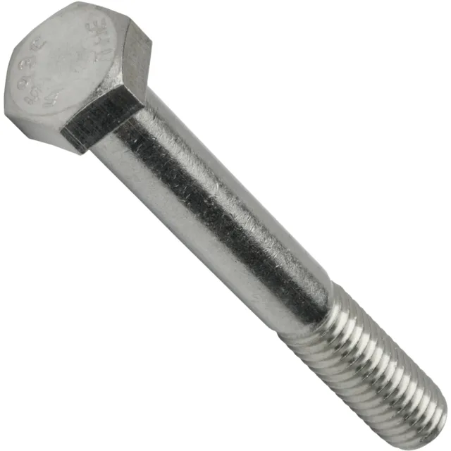 7/16-14 Hex Bolts Stainless Steel Cap Screws Partially Threaded All Sizes Listed