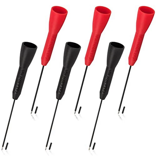 Confezione da 6 punte di prova ago da 2 mm, multimetro antidistruzione 600 V/10 A Tes X7Z4