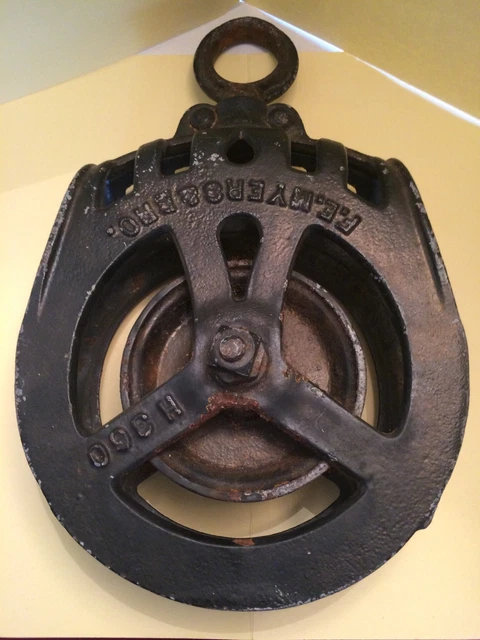 Vintage F.e. Myers & Bros. Barn Hay Pulley H360, Ashland, Ohio ~ Early, Fancy ~