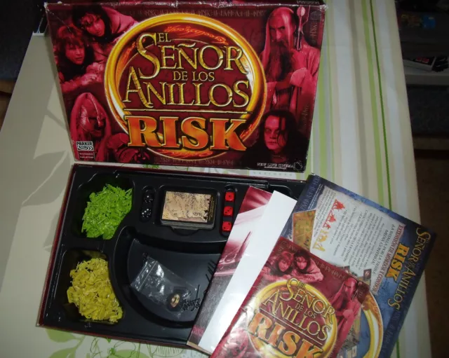 Juego De Mesa Risk "El Señor De Los Anillos" Completo De Parker 2002
