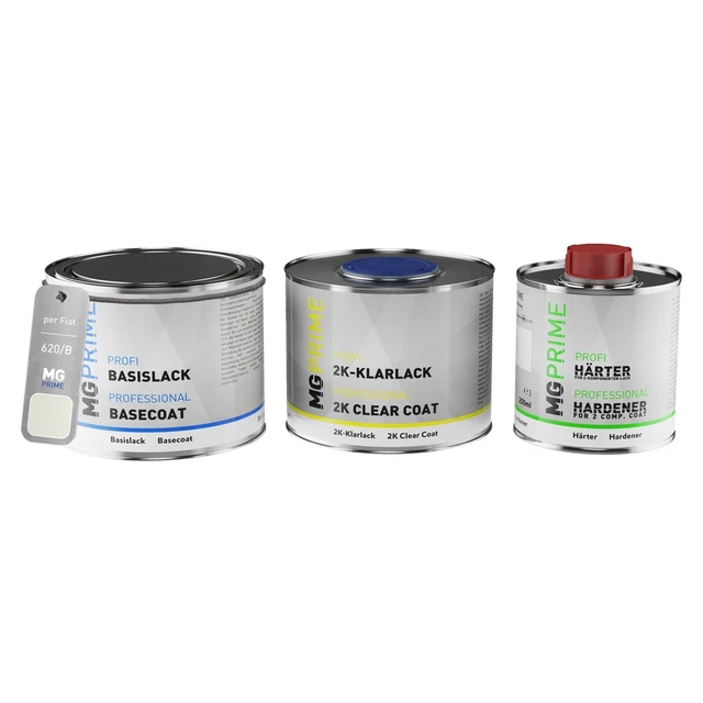 Kit Fondo Epossidico 2K High Solid TRISTARcolor Per Auto - Primer Riempitivo Nero 1.3 Kg Con Indurente - Made In Germany