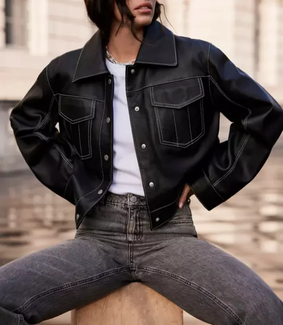 Veste camionneur femme mouton best sale