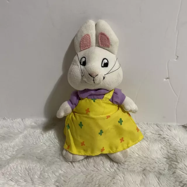 TY Max & Ruby Bunny Rabbit Kid's White Dress-Up Stuffed Animal 7" Soft Plush Toy