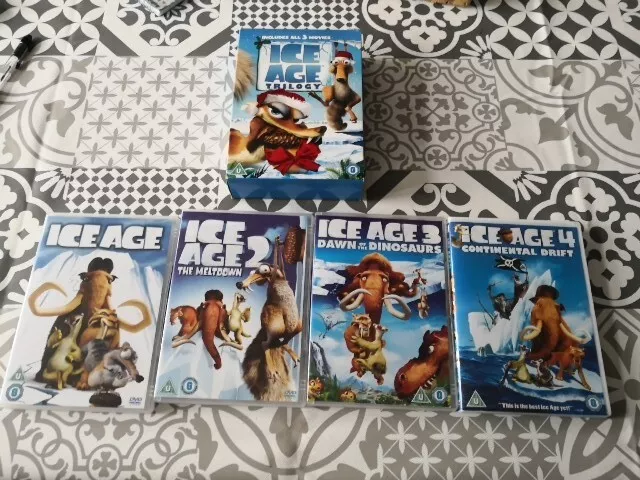 Ice Age 1,2,3&4 DVD Bundle Mint Condition