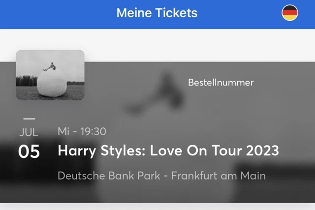 harry styles tickets frankfurt