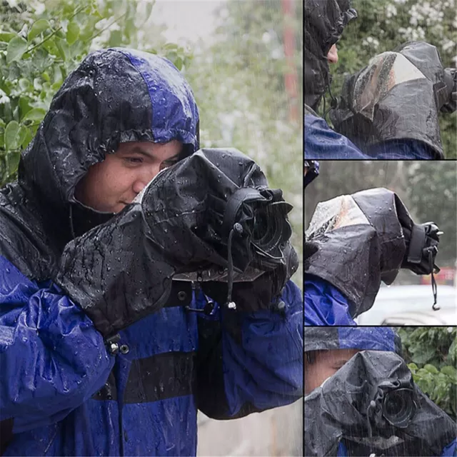 Universal Nylon DSLR Camera Waterproof Rain Cover Case Photo Sleeve Protection a