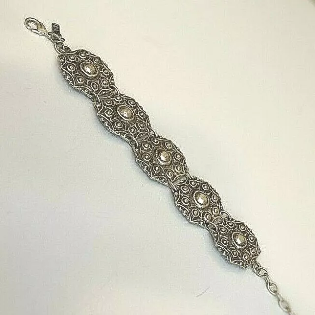 New Natalie B Jewelry Silver BOHO Bracelet NBJ Tribal Sold @ Anthropologie HTF