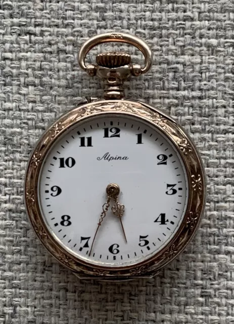 Alpina Taschenuhr Uhr 800 Silber
