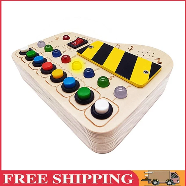 Funny Light Switch Toy Wooden Busy Board For Kids 3 Years Old and Up Kids Gift