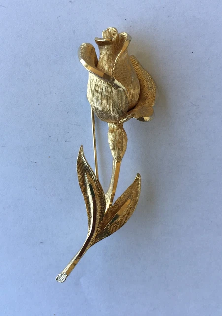 Broche En Forme De Rose - Magnifique Accessoire Vintage - Occasion