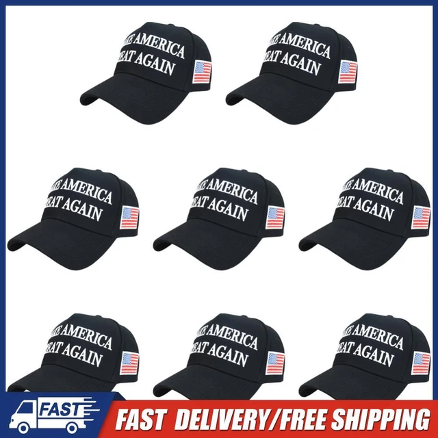 3-Pack Army Veteran Baseball Cap - Low Profile, Adjustable, Embroidered US Flag - Unisex Military Hat