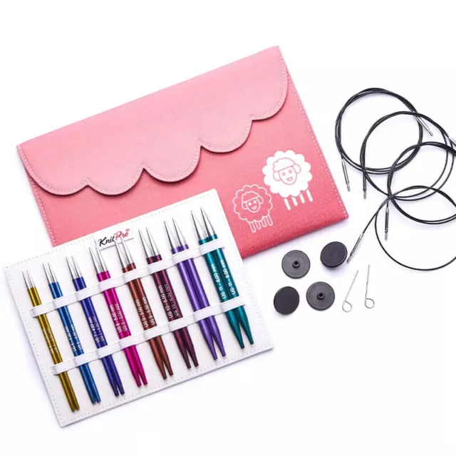 KnitPro Zing Circular Knitting Needles Interchangeable - Deluxe Set