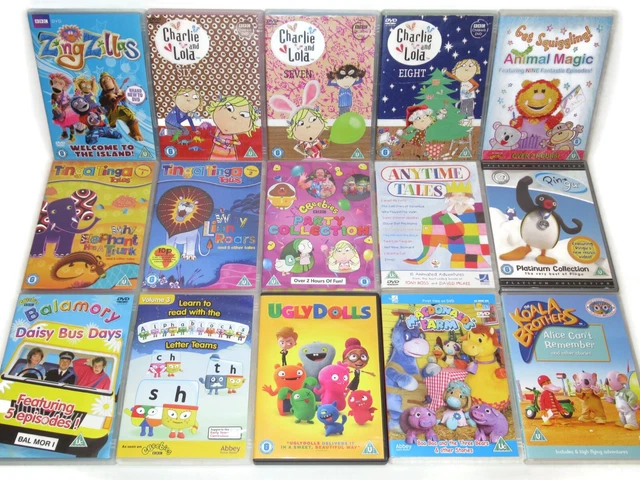 CBEEBIES KIDS DVD Bundle A Charlie Lola Zingzillas Pingu Balamory 15 