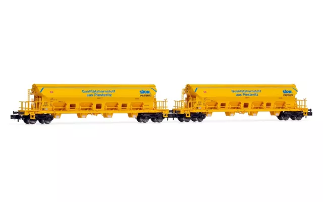 Arnold HN6391 N Gauge DB AG 2 Unit set 4 Axle Hopper Wagons Tads Era V-VI