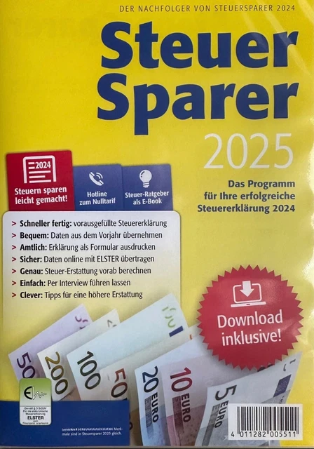 STEUER CD EINKOMMENSSTEUER Steuererklärung LIDL 2024 Steuer Sparer 2025