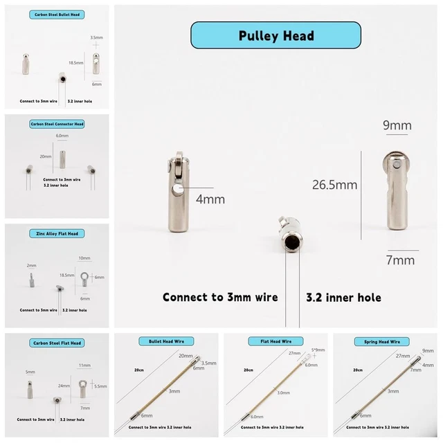 CARBON STEEL AUTOMATIC Thread Guide Wire Cable Elastic Threader $11.39 ...
