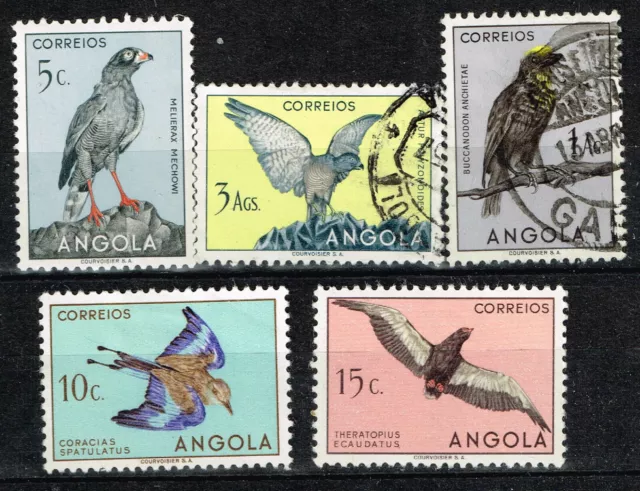 Angola African Colonial Fauna Birds old set 1957 M/U