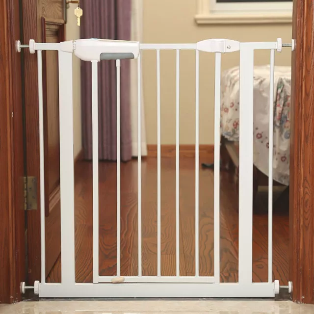 Adjustable Baby Pet Child Kid Safety Security Gate Stair Barrier Door Extension 3