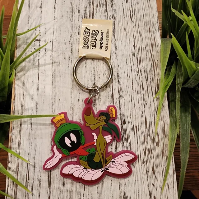 Applause Looney Tunes MARVIN the MARTIAN and K-9 Rubber Keychain Warner Bros