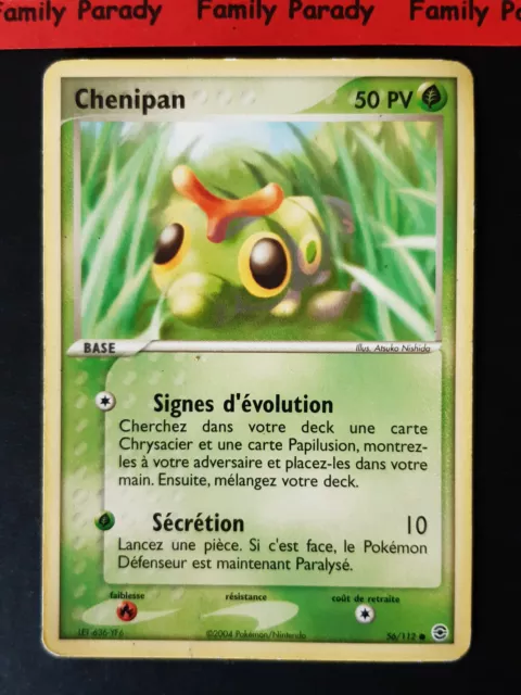 Chenipan 56/112 Ex Rouge Feu Vert Feuille Carte Pokemon Français