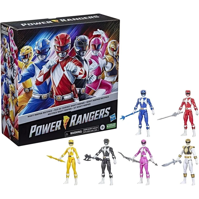 Mighty Morphin Power Rangers Multi Figure 6Pk 12" Collectible Set Hasbro