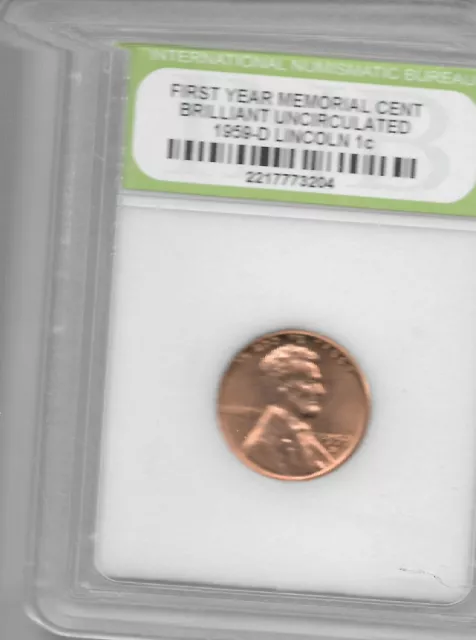 Rare Old USA Liberty 1959 Lincoln Penny Uncirculated US Collection Coin LOT:AA54