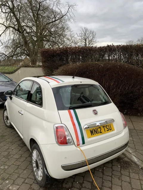 Fiat 500 595 Italian flag racing stripes bonnet roof boot decal graphics OTT90 2