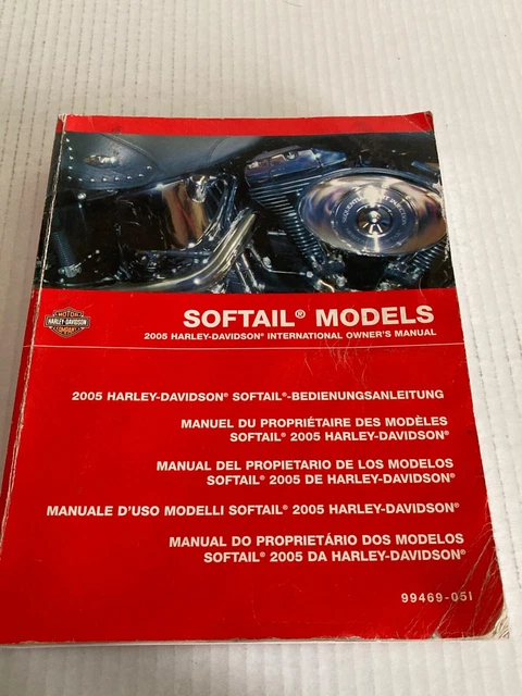 2005 Harley Davidson Softail Models International Owner's Manual 99469-051