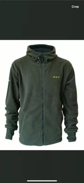 ESP Full Zip Fleece Hoody Carp Fishing Hoodie (size S)