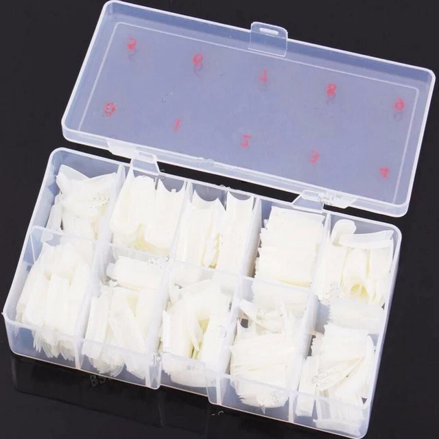 500 Pcs Extra Long False Nail Acrylic Tips Half Cover Nails