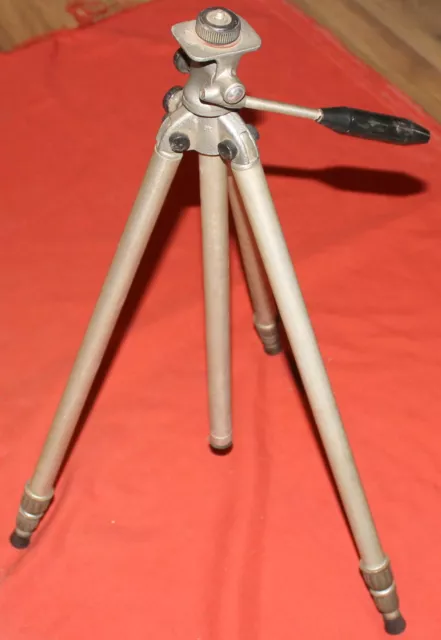 Vintage Soviet Russian tripod camera stand with adjustible legs