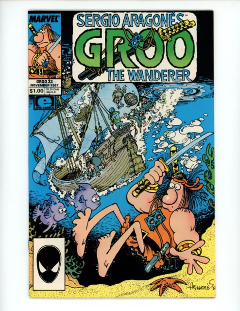 Sergio Aragones Groo the Wanderer #33 Comic Book 1987 VF- Marvel Comics