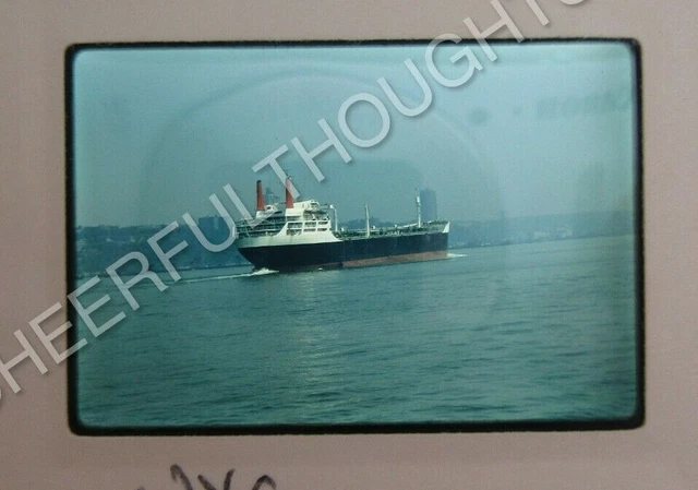 Original '70 Kodachrome Slide New York City NYC Harbor Olivia Hamburg   21Q58