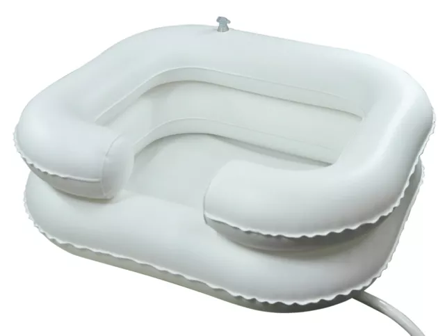 Bassin de shampooing gonflable pour le chevet et au lit pour personnes âgées, handicapées, enceintes