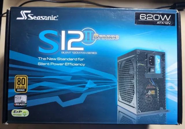 Seasonic SS-620GB Alimentatore, Bronze, 620W, Nero (S12II 620 BRONZE)