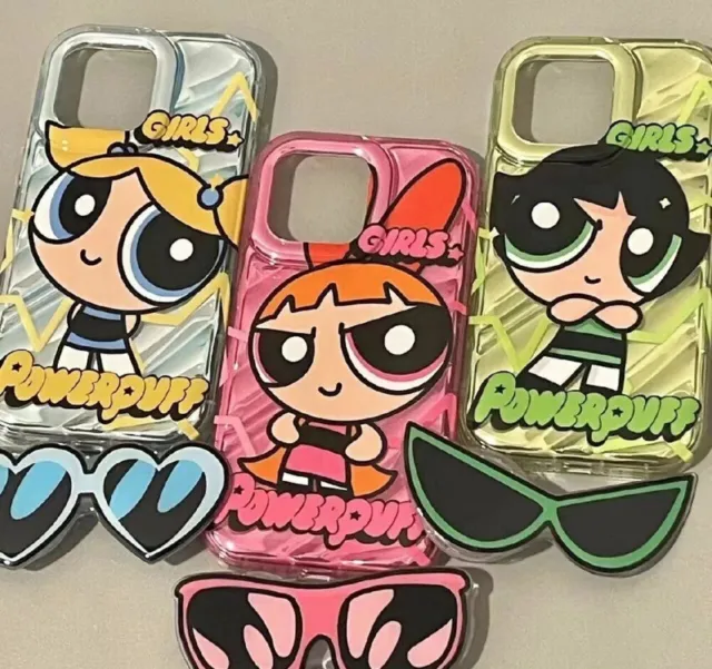 Power Puff Girls with Glasses Soft Silicone for iPhone 11 12 13 14 Pro Max