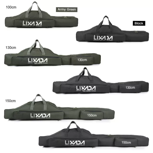 Lixada 100cm/130cm/150cm/170cm/190cm/210cm Fishing Pole Rod Bag Sleeve